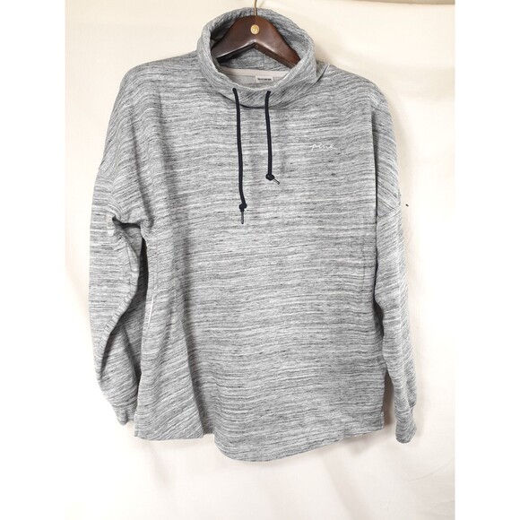 PINK Victoria's Secret Logo grey Long Sleeve turtle Neck sweatshirt Size XS - Picture 7 of 7